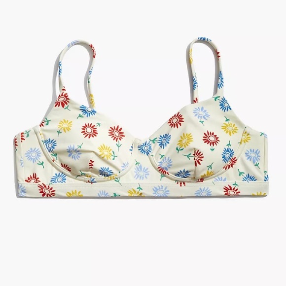 Madewell Second Wave Bikini Set Sunny Floral XS - Picture 8 of 9